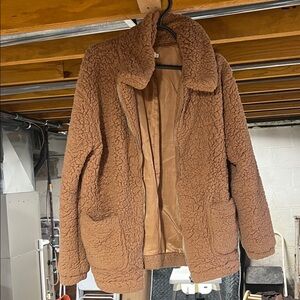 Cozy Brown Teddy Jacket